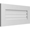 Ekena Millwork Vertical Surface Mount PVC Gable Vent: Functional, w/ 3-1/2"W x 1"P Standard Frame, 30"W x 14"H GVPVE30X1401SF - alternate 3